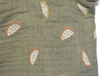 Camisa Infantil de Algodón Orgánico Verde - Manga Corta Sandia