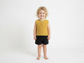 Camiseta  Infantil de Algodón Orgánico Amarillo - Manga Corta