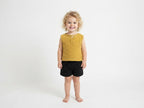 Camiseta  Infantil de Algodón Orgánico Amarillo - Manga Corta