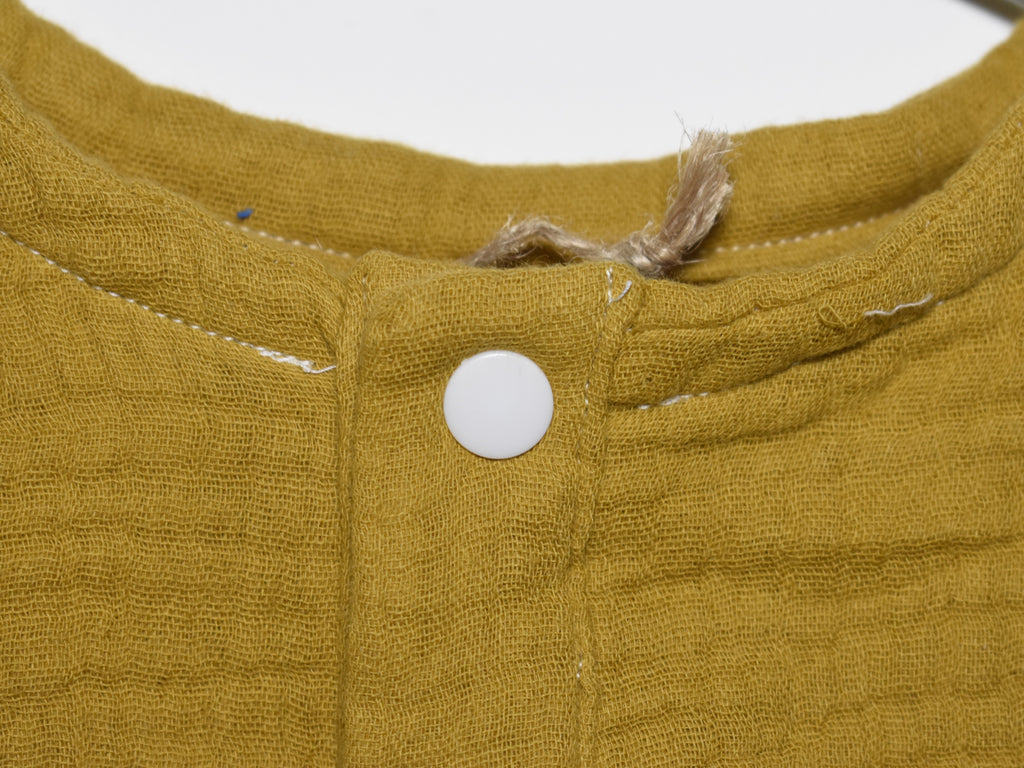Camiseta  Infantil de Algodón Orgánico Amarillo - Manga Corta