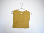 Camiseta  Infantil de Algodón Orgánico Amarillo - Manga Corta