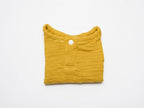 Camiseta  Infantil de Algodón Orgánico Amarillo - Manga Corta