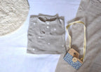 Camiseta  Infantil de Algodón Orgánico Marron - Manga Corta de Ovejas