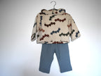 Sudadera Infantil de Algodón Orgánico Blanco Roto - Lombriz