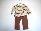 Sudadera Infantil de Algodón Orgánico Blanco Roto - Lombriz