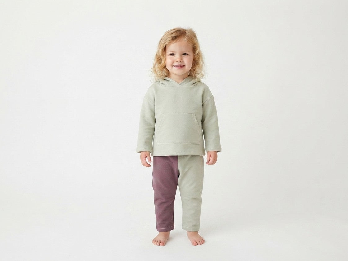 Sudadera Infantil de Algodón Orgánico Verde