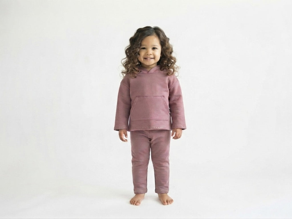 Sudadera Infantil de Algodón Orgánico Rosa