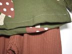 Sudadera Infantil de Algodón Orgánico Verde - Setas