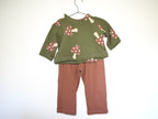 Sudadera Infantil de Algodón Orgánico Verde - Setas