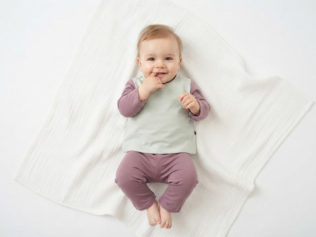 Sudadera Infantil de Algodón Orgánico Verde - con Mangas y Capucha Rosa