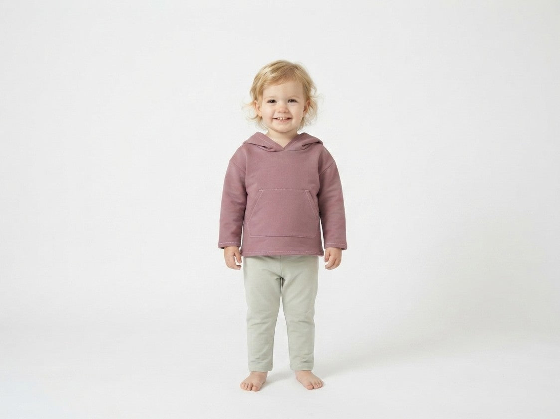 Sudadera Infantil de Algodón Orgánico Rosa