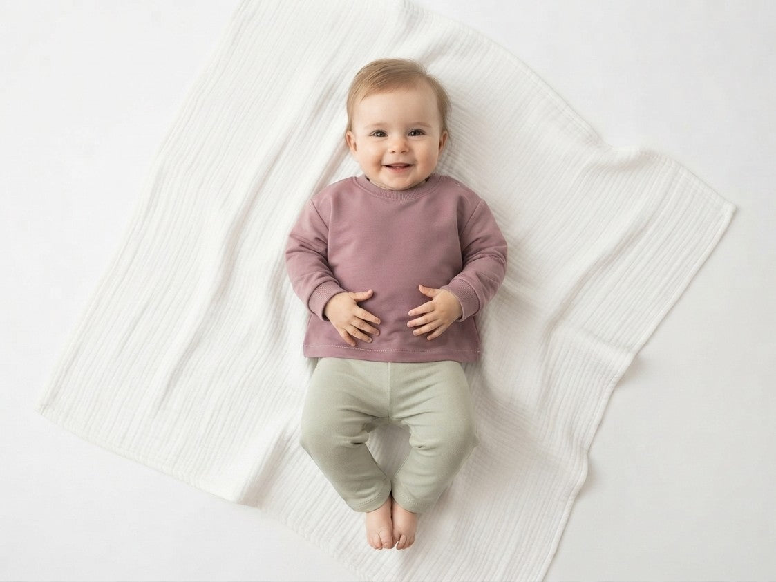 Sudadera Infantil de Algodón Orgánico Rosa