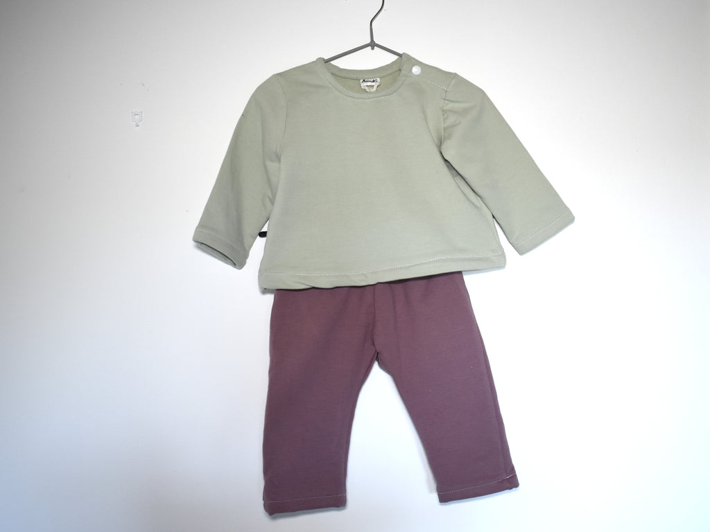 Sudadera Infantil de Algodón Orgánico Verde
