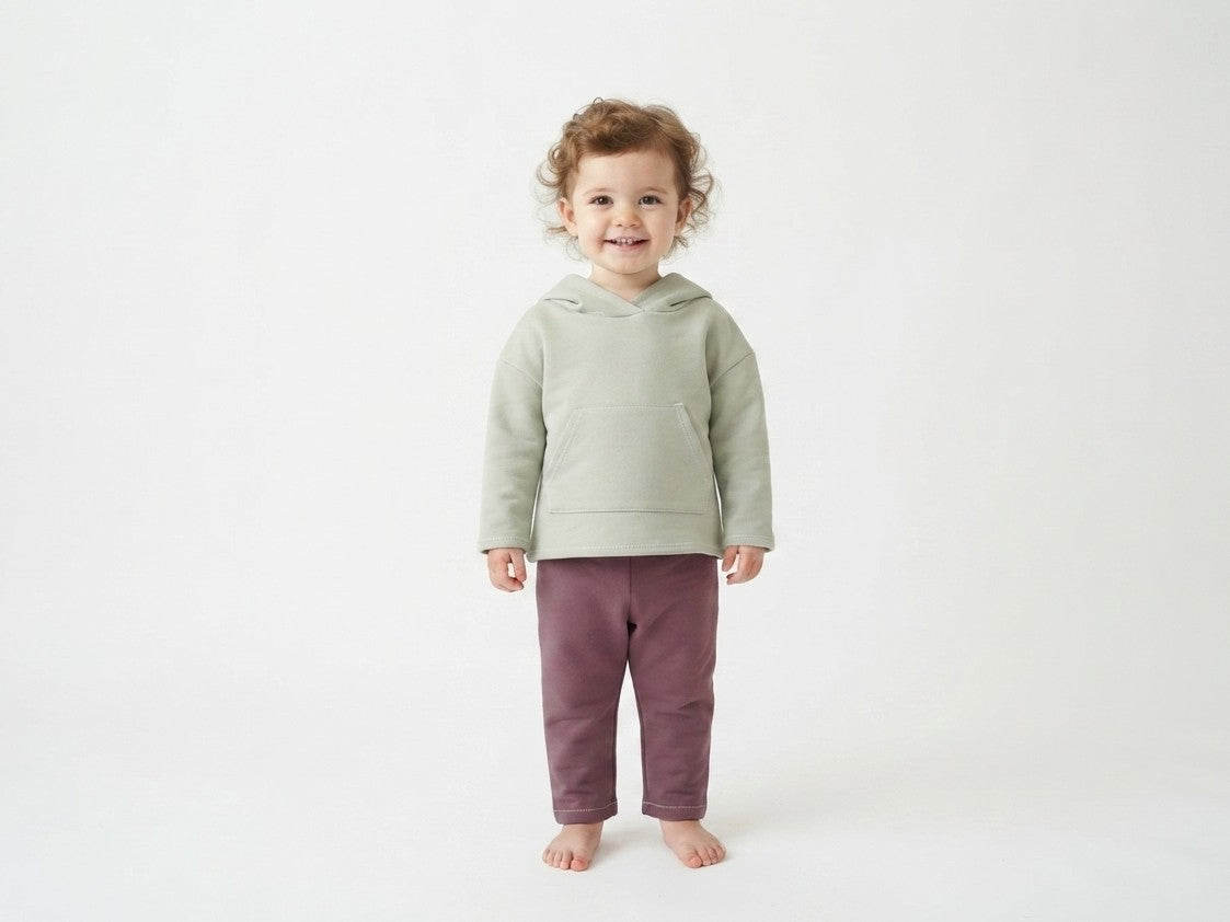 Sudadera Infantil de Algodón Orgánico Verde