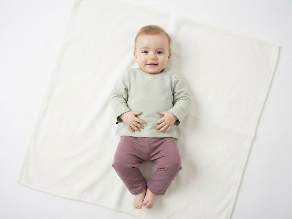 Pantalones Largos Infantil de Algodón Orgánico Rosa