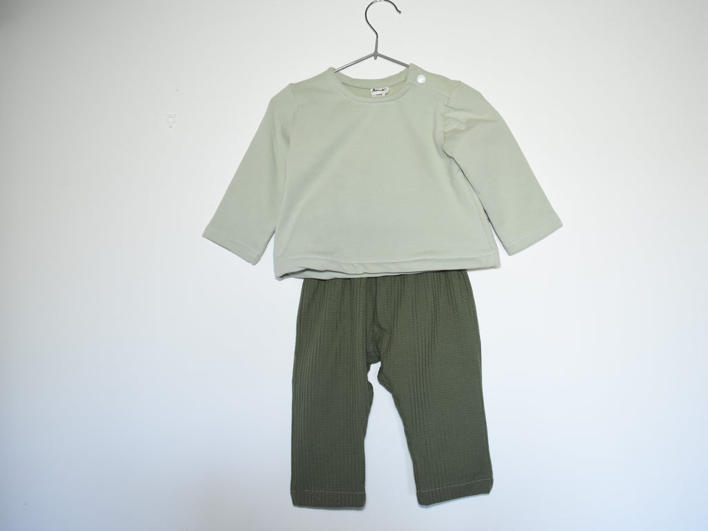 Sudadera Infantil de Algodón Orgánico Verde