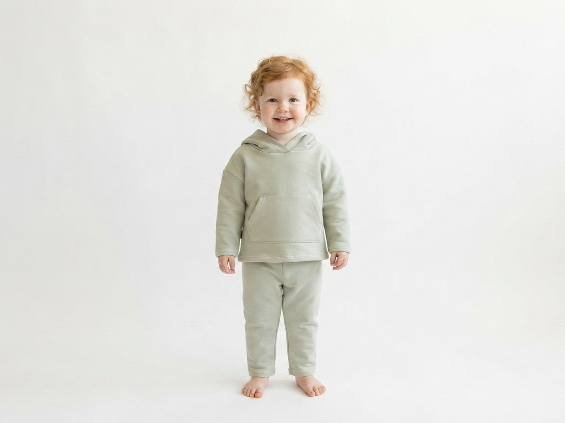 Sudadera Infantil de Algodón Orgánico Verde