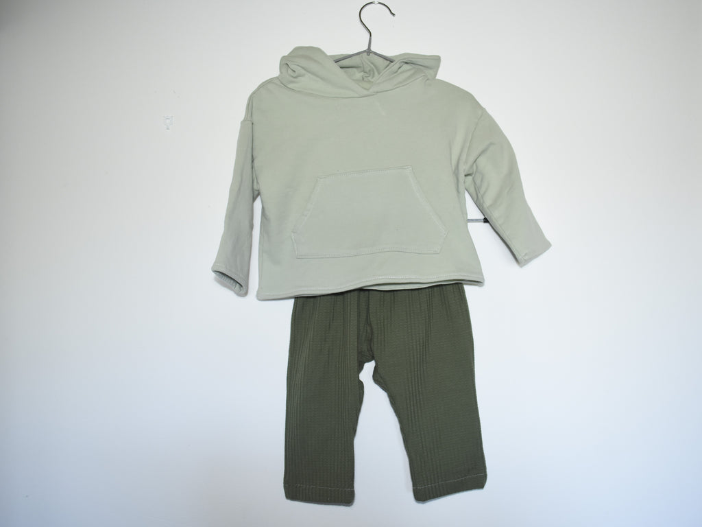 Sudadera Infantil de Algodón Orgánico Verde