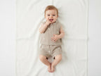 Pantalones Cortos Infantil de Algodón Orgánico - Ovejas