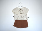 Pantalones Cortos Infantil de Algodón Orgánico Tierra