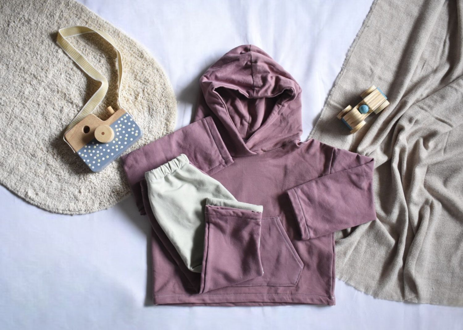 Sudadera Infantil de Algodón Orgánico Rosa