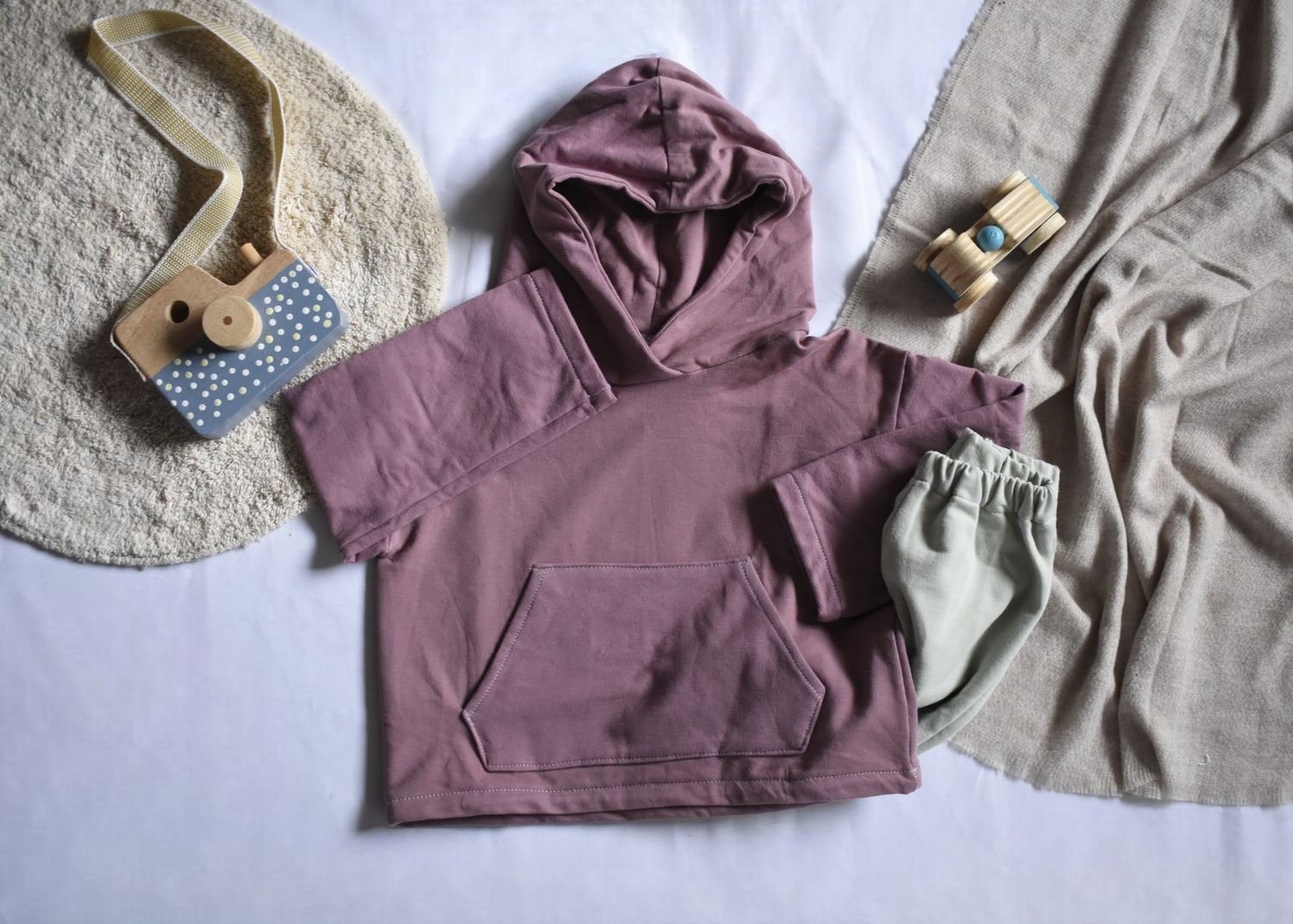Sudadera Infantil de Algodón Orgánico Rosa