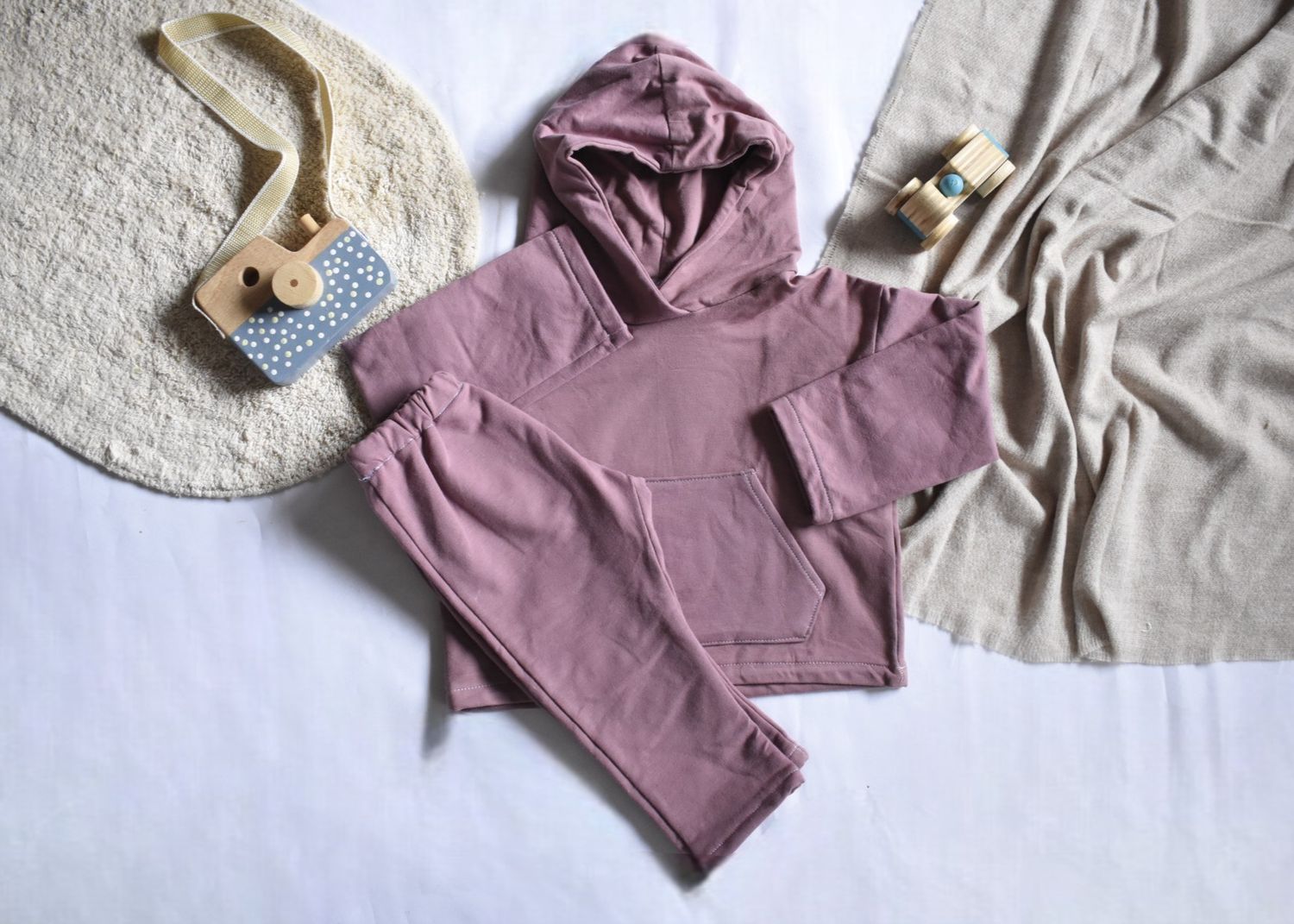 Sudadera Infantil de Algodón Orgánico Rosa