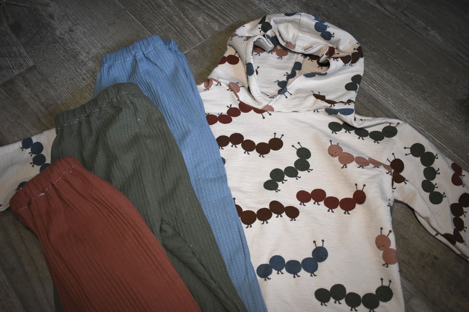 Pantalones Largos  Infantil de Algodón Orgánico Teja