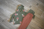 Pantalones Largos  Infantil de Algodón Orgánico Teja