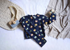 Pantalones Largos  Infantil de Algodón Orgánico Azul - Osos
