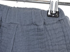 Pantalon Corto Infantil de Algodón Orgánico Azul Oscuro