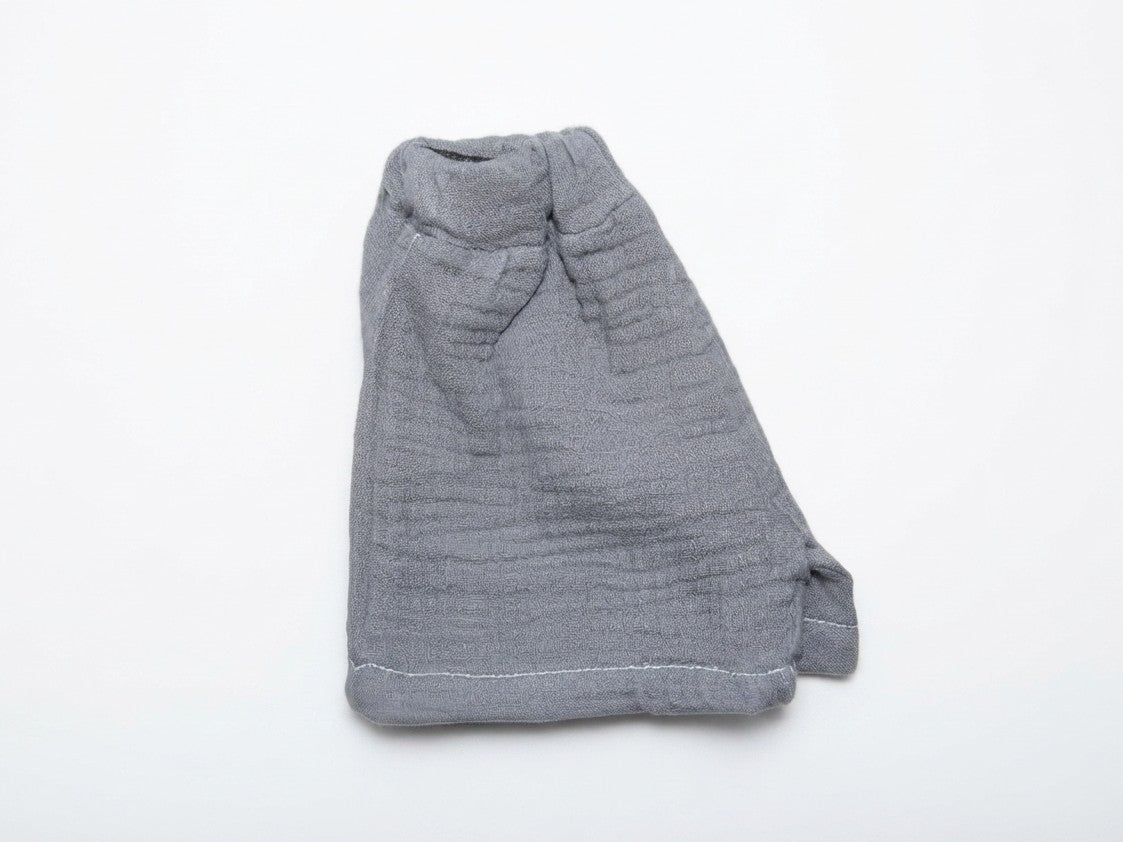 Pantalon Corto Infantil de Algodón Orgánico Azul Oscuro