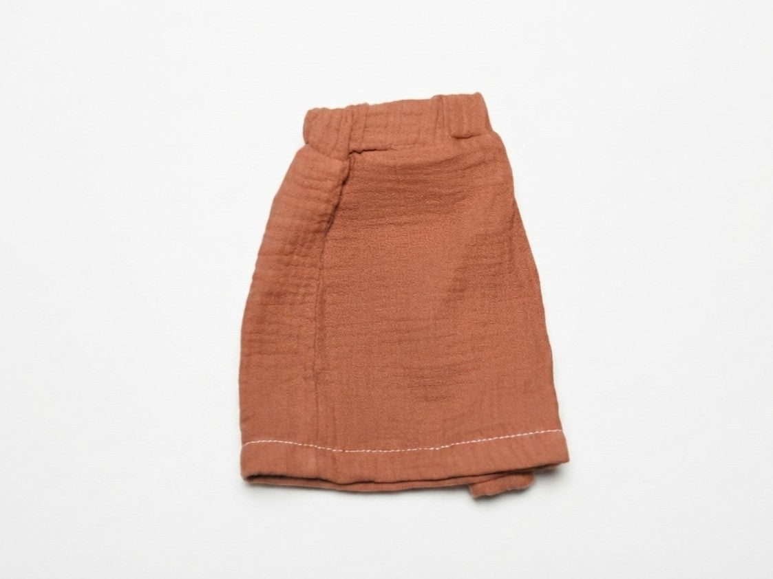 Pantalones Cortos Infantil de Algodón Orgánico Tierra
