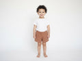 Pantalones Cortos Infantil de Algodón Orgánico Tierra