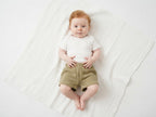 Pantalones Cortos Infantil de Algodón Orgánico Verde