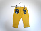 Pantalones Largos Infantil de Algodón Orgánico Amarillos