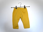 Pantalones Largos Infantil de Algodón Orgánico Amarillos