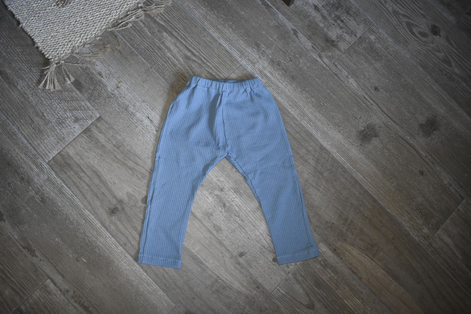 Pantalones Largos Infantil de Algodón Orgánico Azul