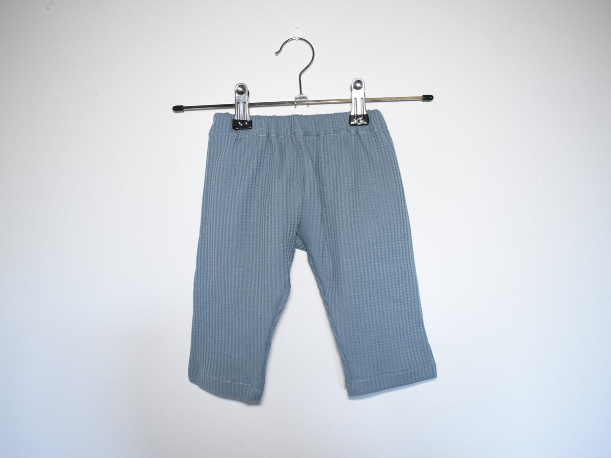 Pantalones Largos Infantil de Algodón Orgánico Azul