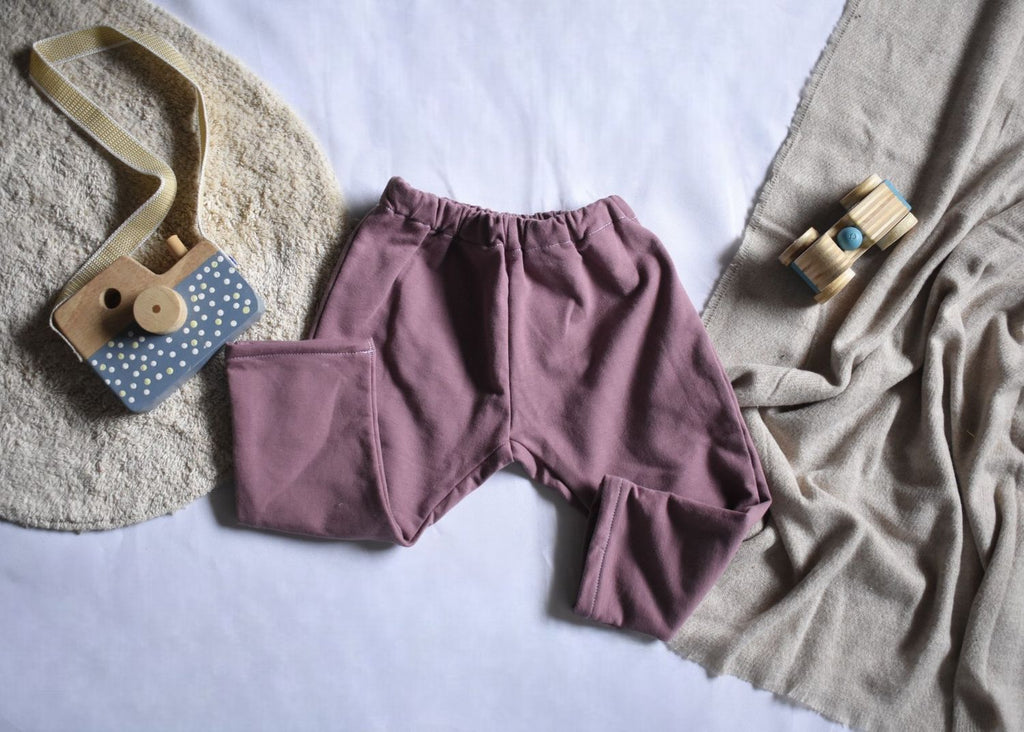Pantalones Largos Infantil de Algodón Orgánico Rosa
