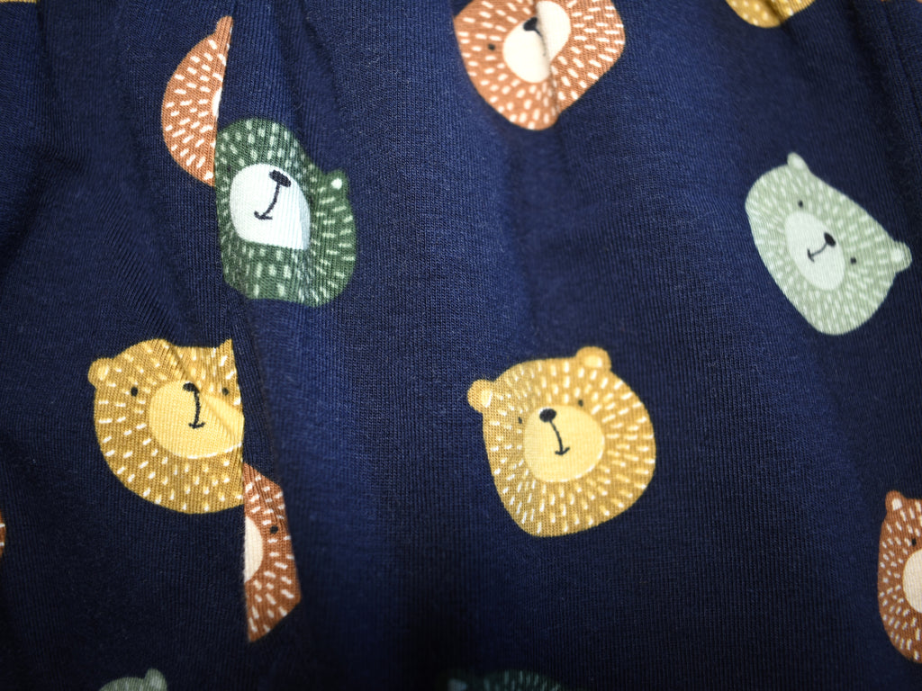 Pantalones Largos  Infantil de Algodón Orgánico Azul - Osos