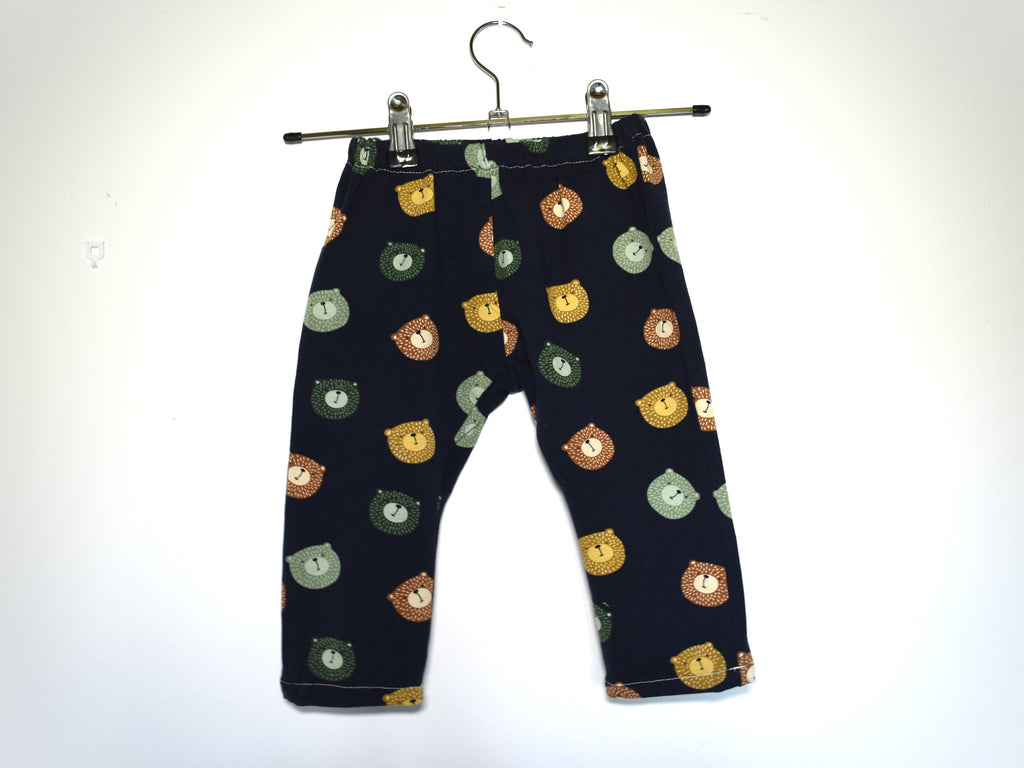 Pantalones Largos  Infantil de Algodón Orgánico Azul - Osos