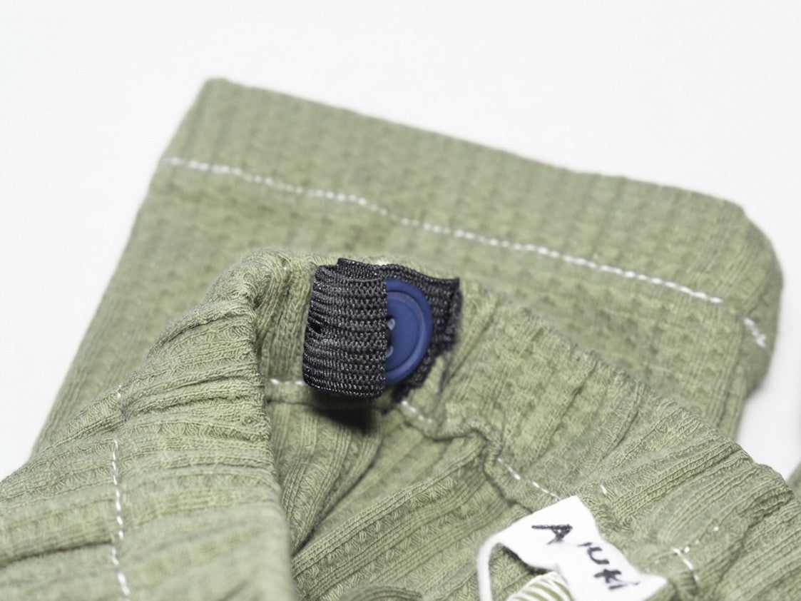 Pantalones Largos Infantil de Algodón Orgánico Verde Oscuro
