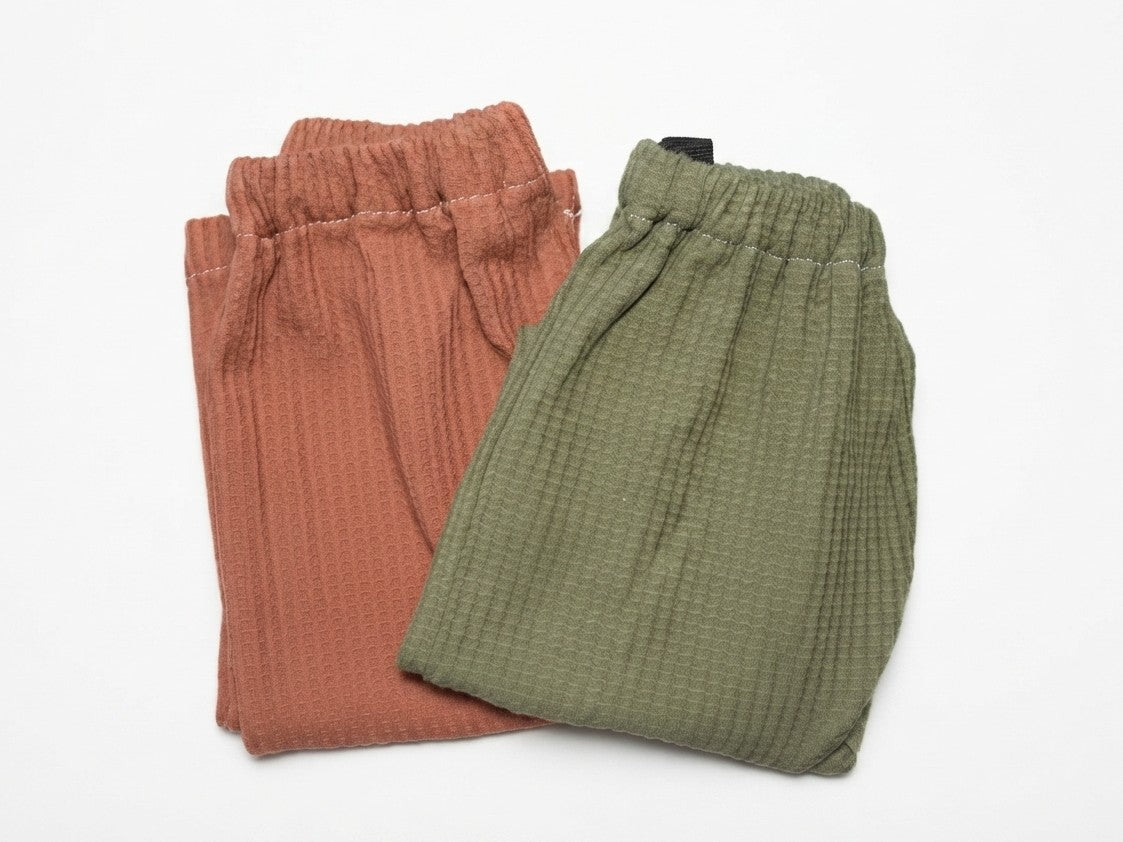 Pantalones Largos  Infantil de Algodón Orgánico Teja