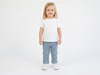 Pantalones Largos Infantil de Algodón Orgánico Azul