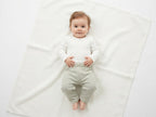 Pantalones Largos  Infantil de Algodón Orgánico Verde