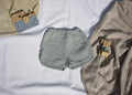 Pantalones Cortos  Infantil de Algodón Orgánico Azul Verdoso