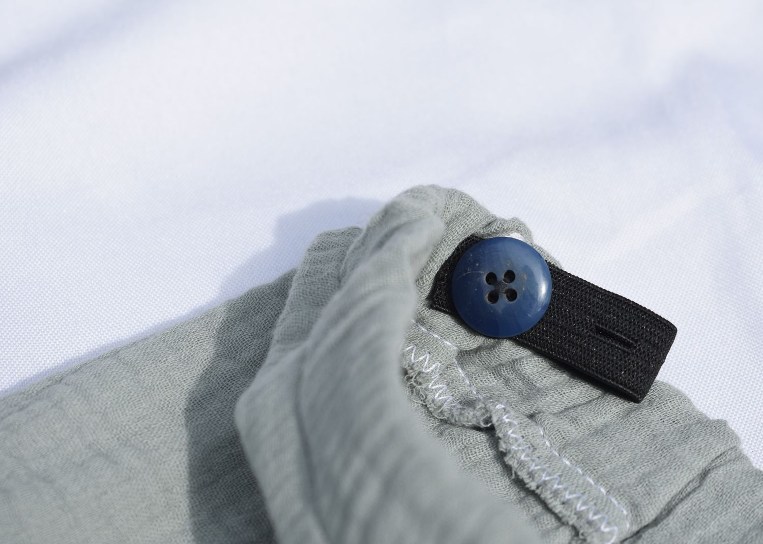 Pantalones Cortos  Infantil de Algodón Orgánico Azul Verdoso