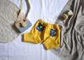 Pantalones Largos Infantil de Algodón Orgánico Amarillos