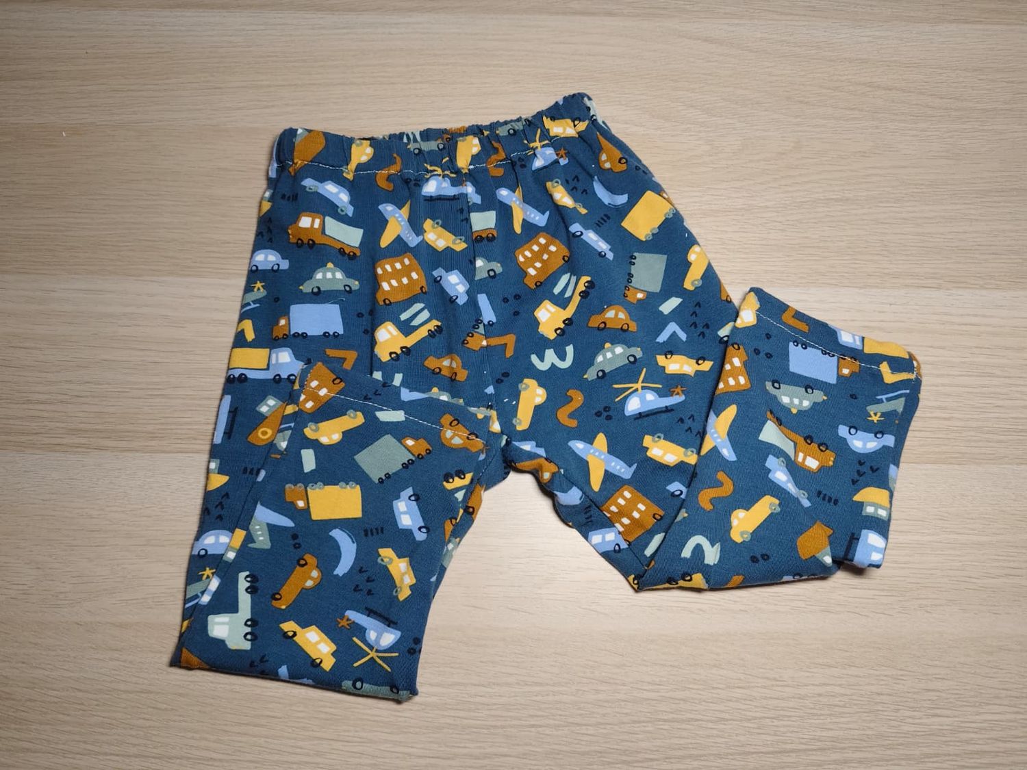 Pantalones Largos  Infantil de Algodón Orgánico - Vehiculos